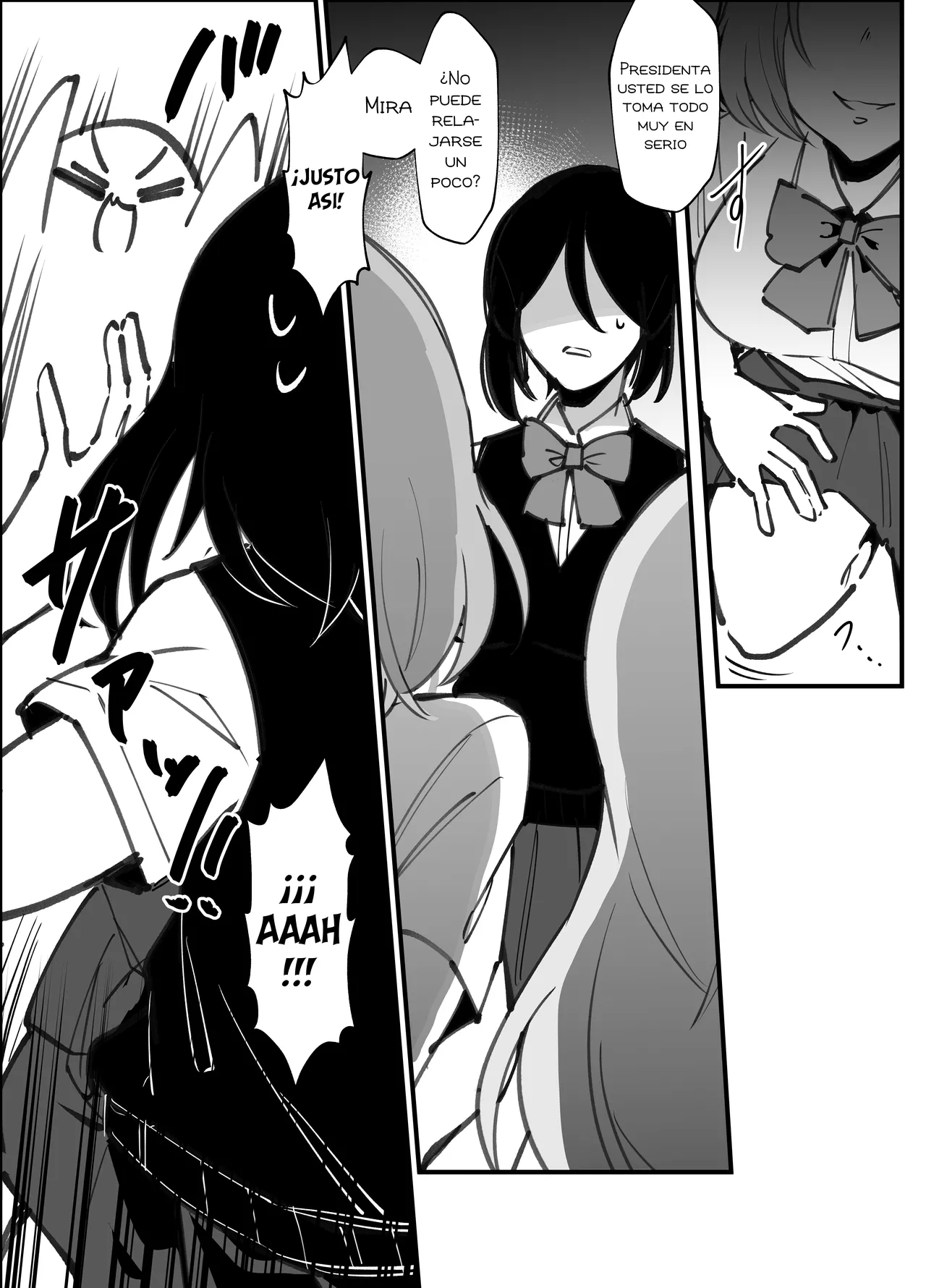 Futanari Seitokaichou wa Futago no Omocha｜La presidenta  a merced de las gemelas page 4 full