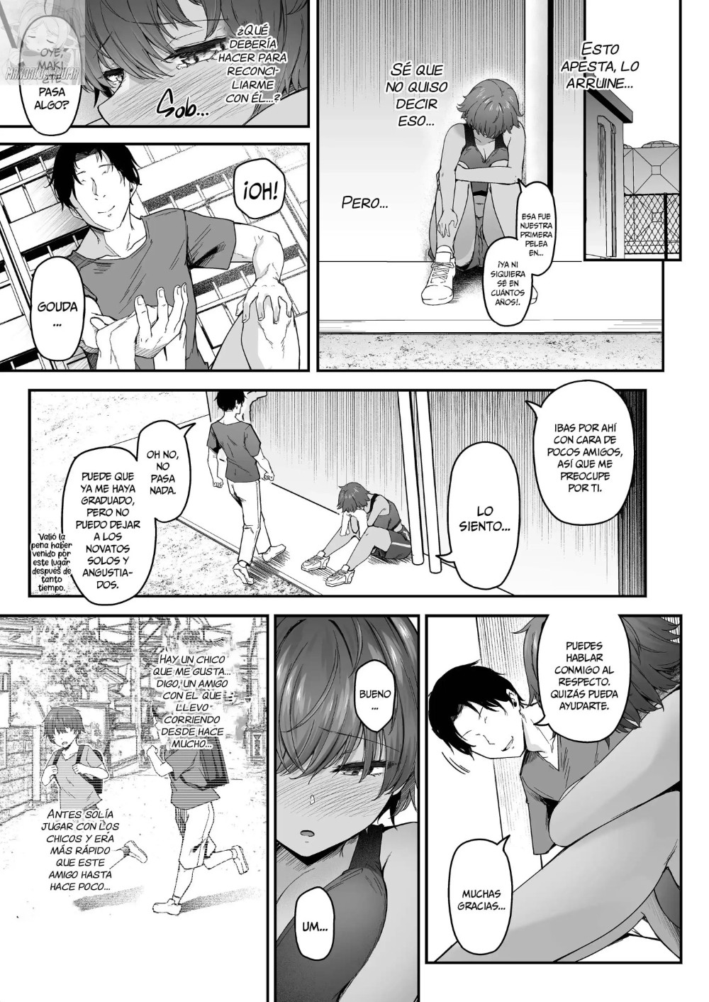 Rikujoubu Boyish Osananajimi Netorare Gachi Koubi Roku | Lo Que Ocurre Fuera de la Pista page 6 full