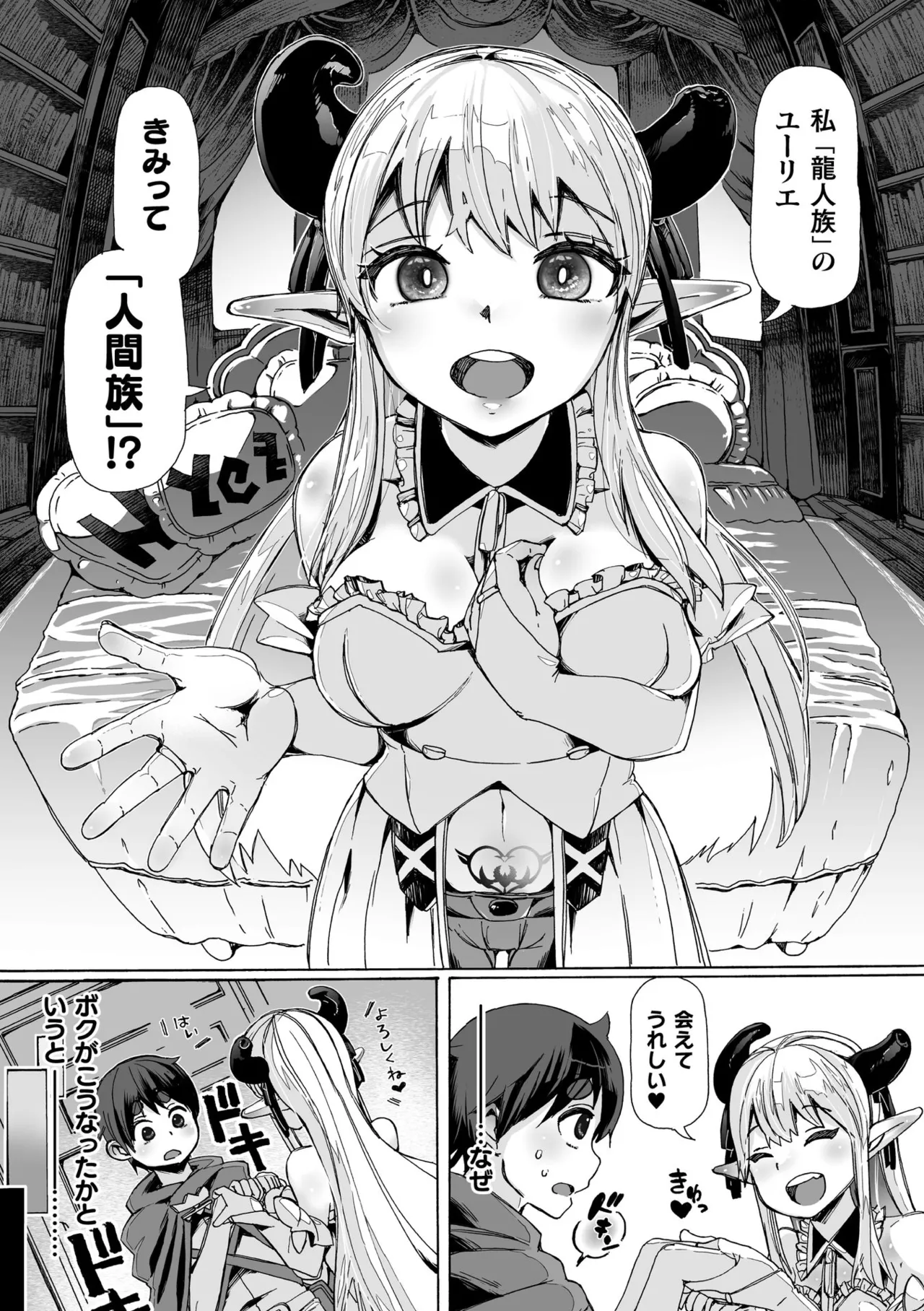 わたしの竜になりなさい！ 〜ドラゴンになってファンタジー娘とHしまくり旅〜 第1話 page 3 full