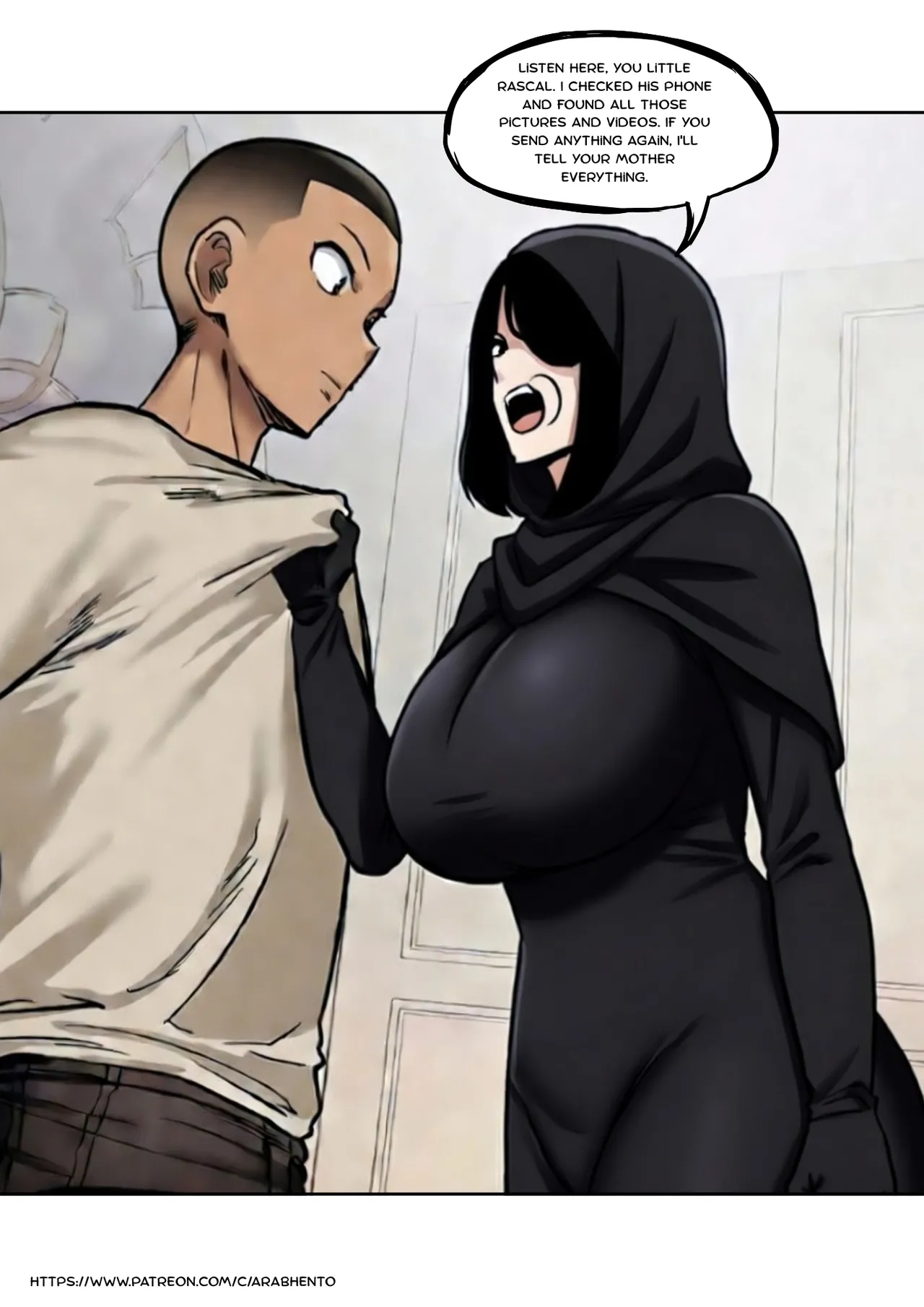 BBC Chapter 2 : Affair with my hijab Friend Mom page 3 full