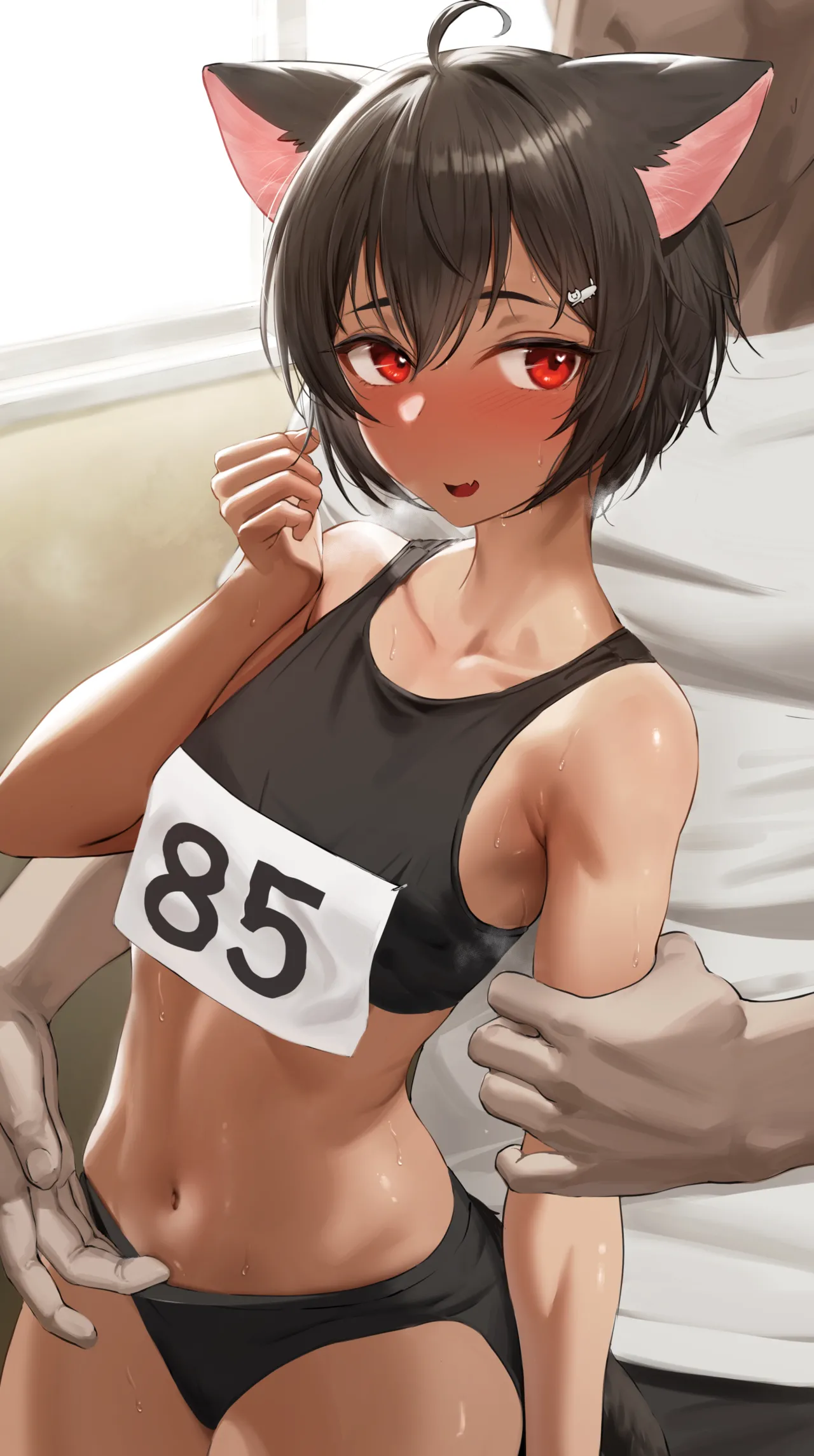 まっちー 2025.3.31 大人の巨根にたじたじにされちゃう発情期の陸上部獣耳ちゃん page 1 full