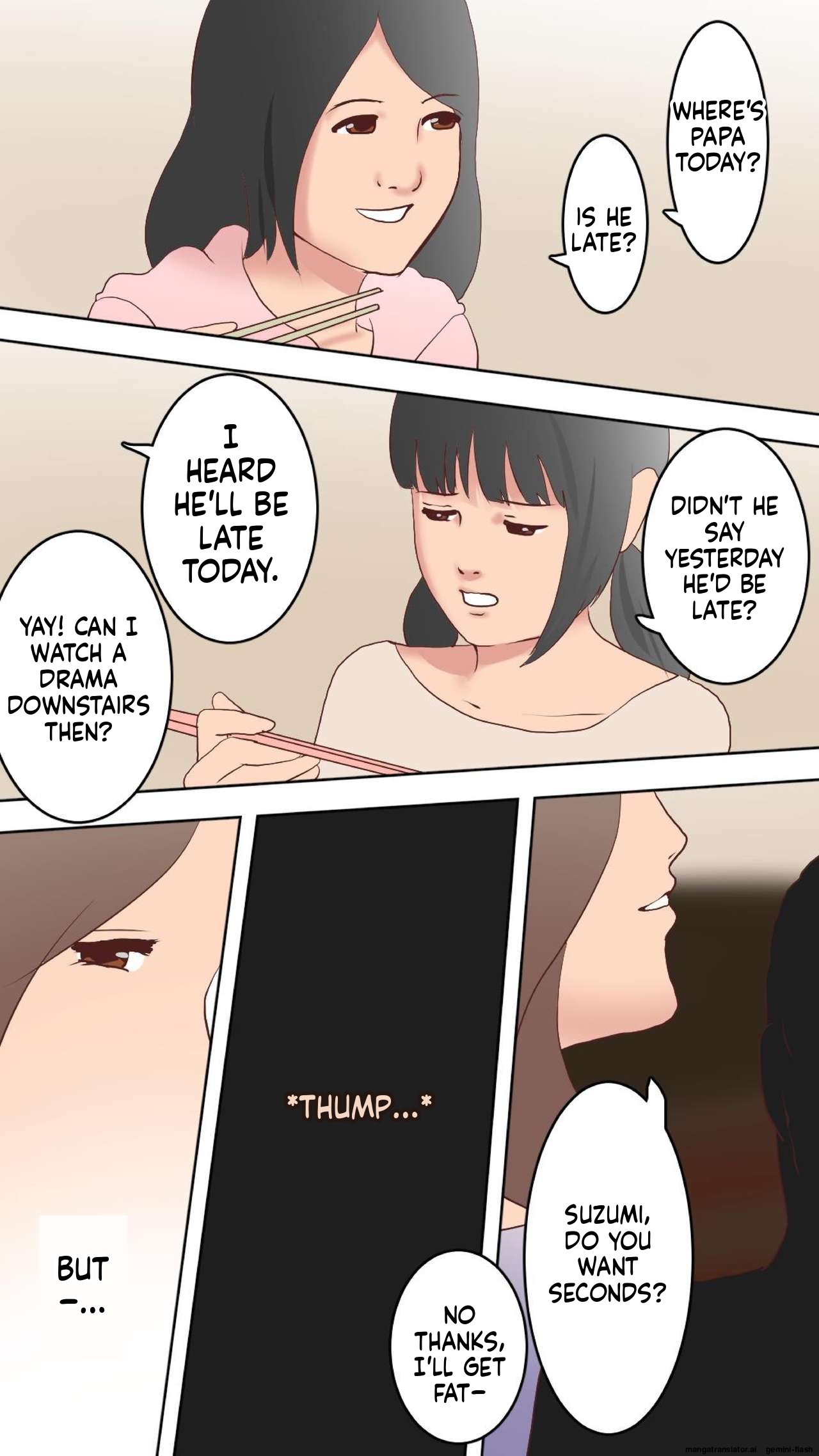 A Perverted Family Story 1 - A Secret Affair with Mother Miyako in the Living Room, Unbeknownst to Other Family Members page 5 full