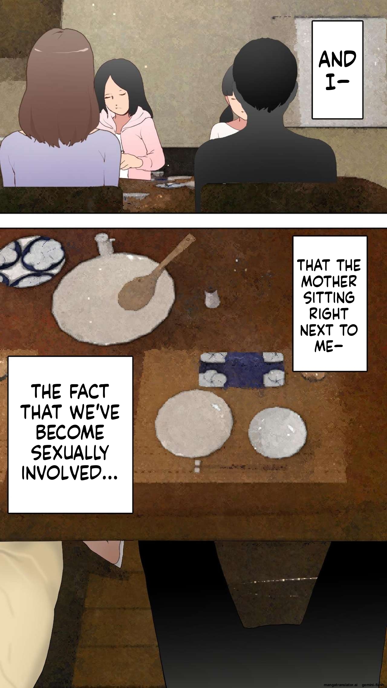 A Perverted Family Story 1 - A Secret Affair with Mother Miyako in the Living Room, Unbeknownst to Other Family Members page 7 full
