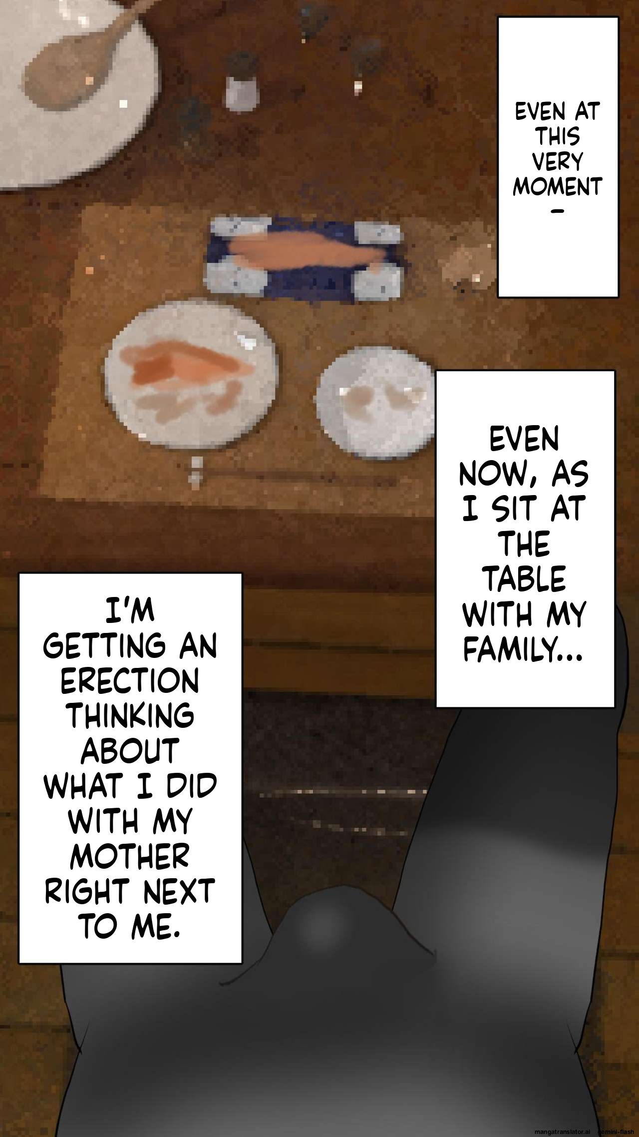 A Perverted Family Story 1 - A Secret Affair with Mother Miyako in the Living Room, Unbeknownst to Other Family Members page 8 full
