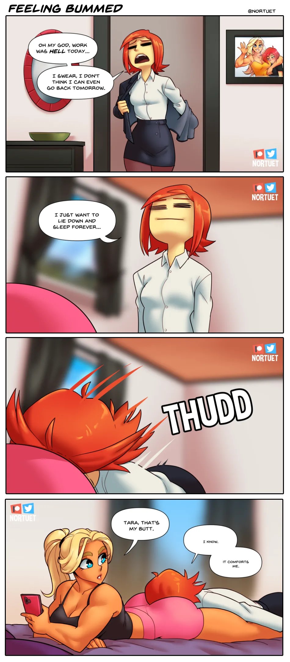 Nortverse: Tara &amp; Beverly - 4koma page 9 full