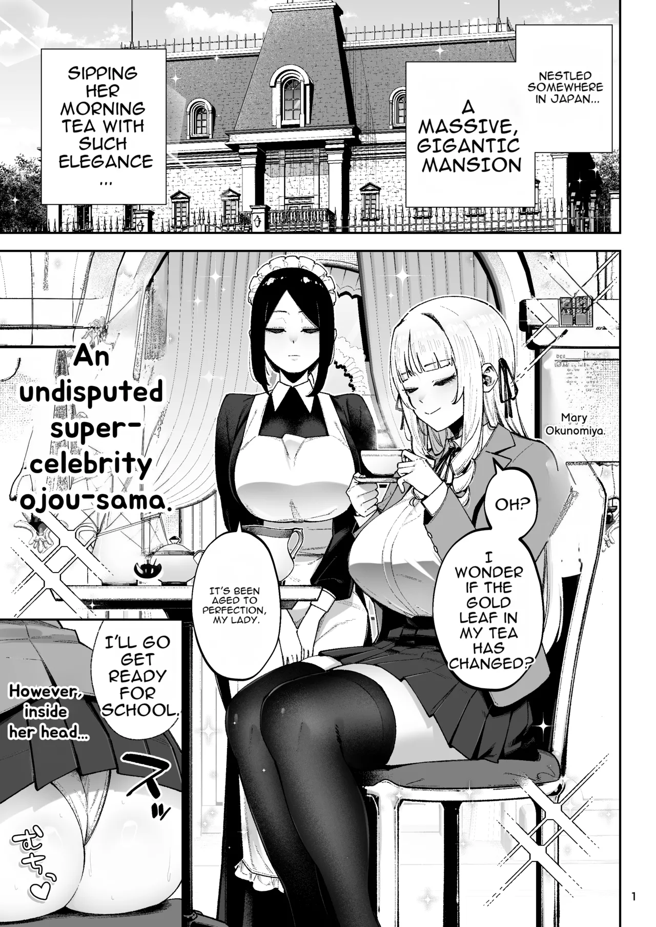 Go For It, You Horny Idiot Rich Girl! ~It's Only Natural That a Socialite Like Me Would Have Her Way With a Well-Endowed Commoner!~ page 2 full