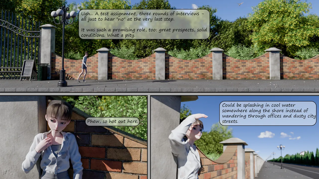 Vore comic "One-way ticket to Carefree Summer" page 2 full