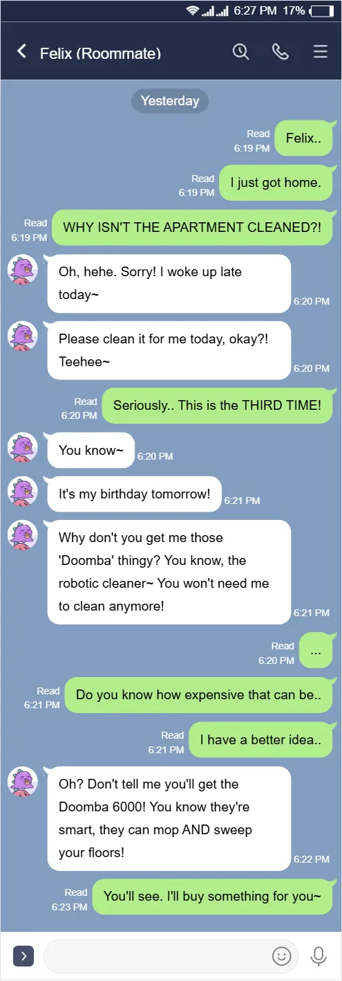 Felix borealis lazy roommate page 1 full