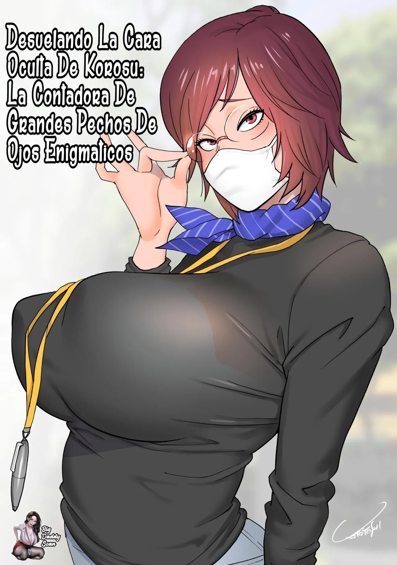 Keiri no Sanpakugan Kyonyuu Kurosu-san no Sugao wa Dare mo Shiranai｜Desvelando La Cara Oculta De Korosu׃ La Contadora De Grandes Pechos De Ojos Enigmaticos page 1 full