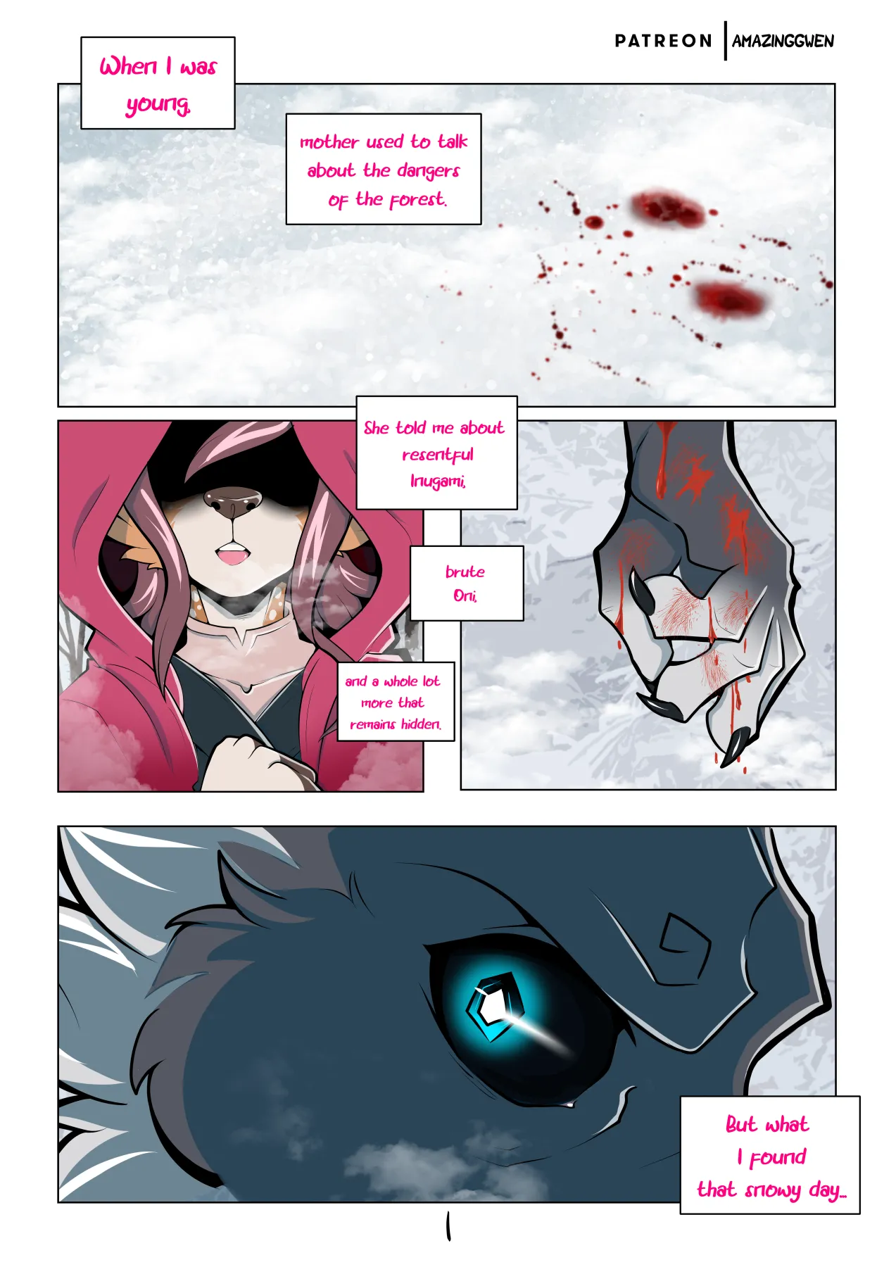 Red Blossom &amp; Winter Snow page 2 full