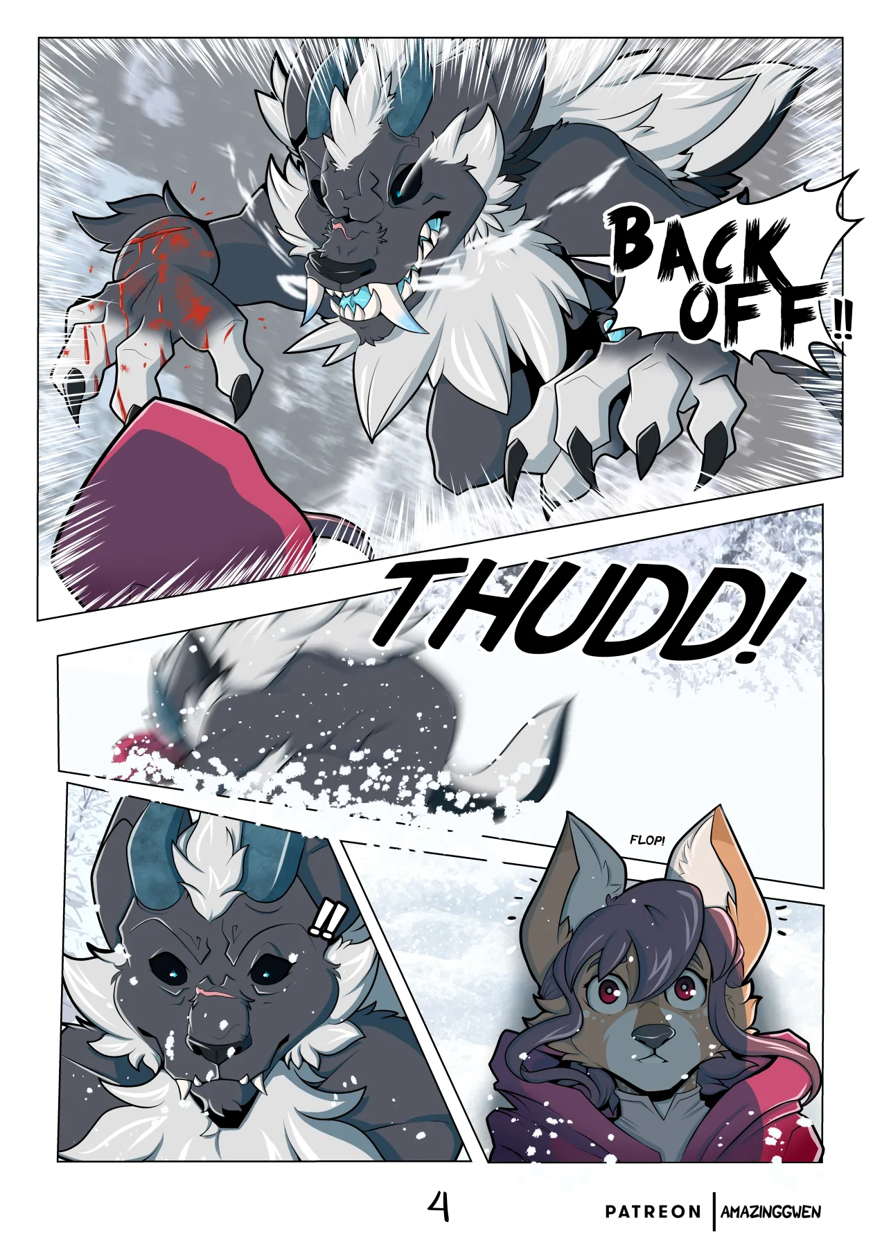 Red Blossom &amp; Winter Snow page 5 full