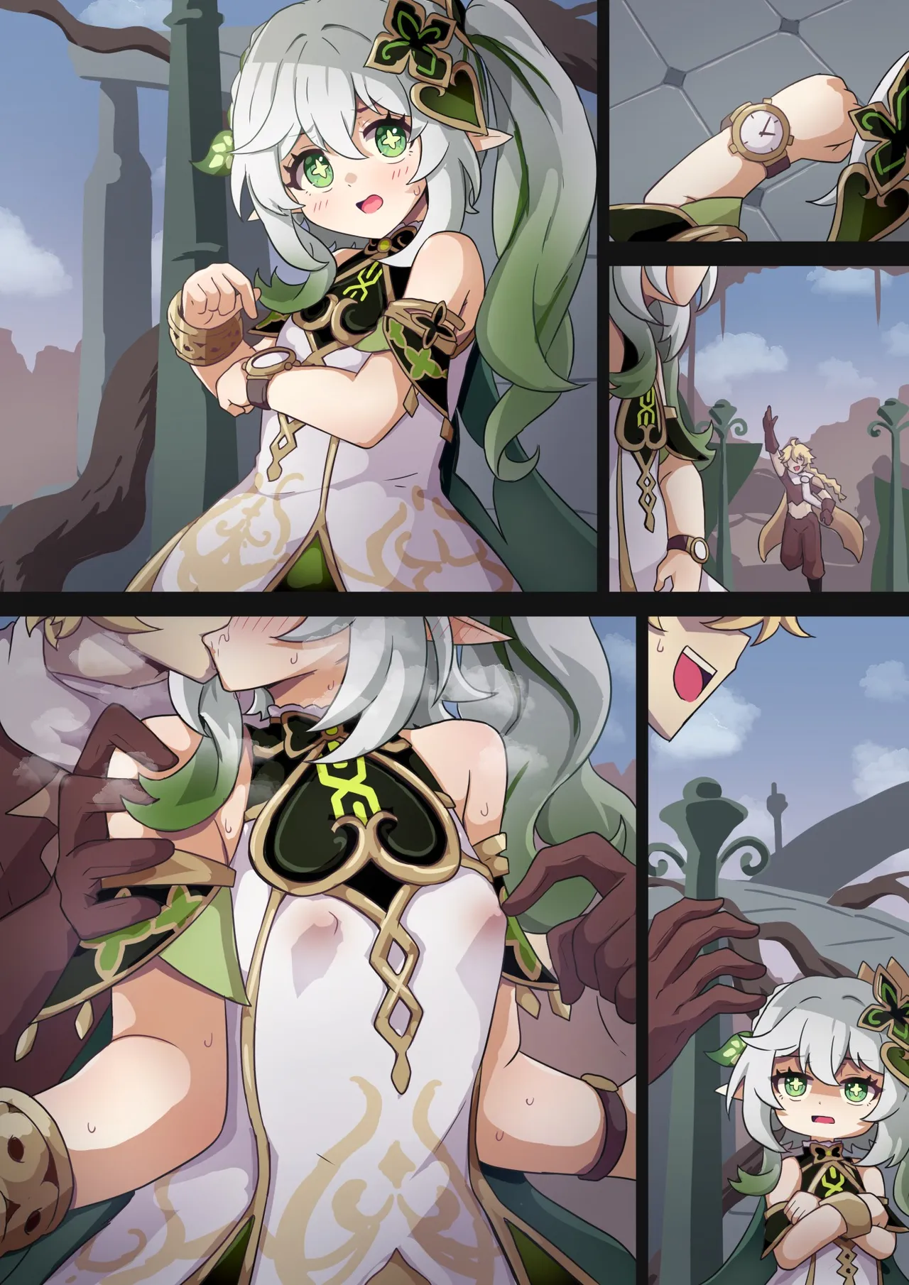 The story of Nahida being swayed by Sora's sexual desire page 7 full