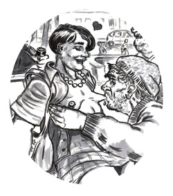 Naughty moms, girls and boys