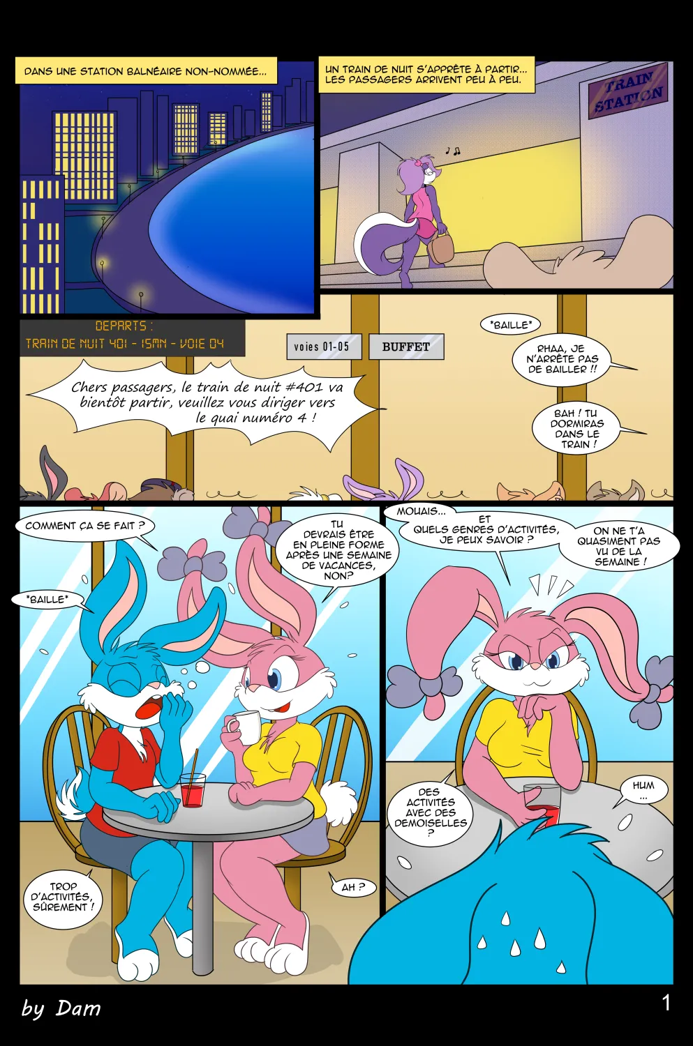 Toons on a Train page 1 full