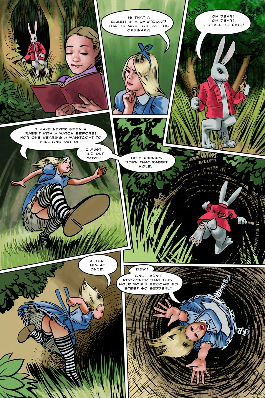 Alice off the deep end 2025 Alice in Wonderland Parody page 4 full