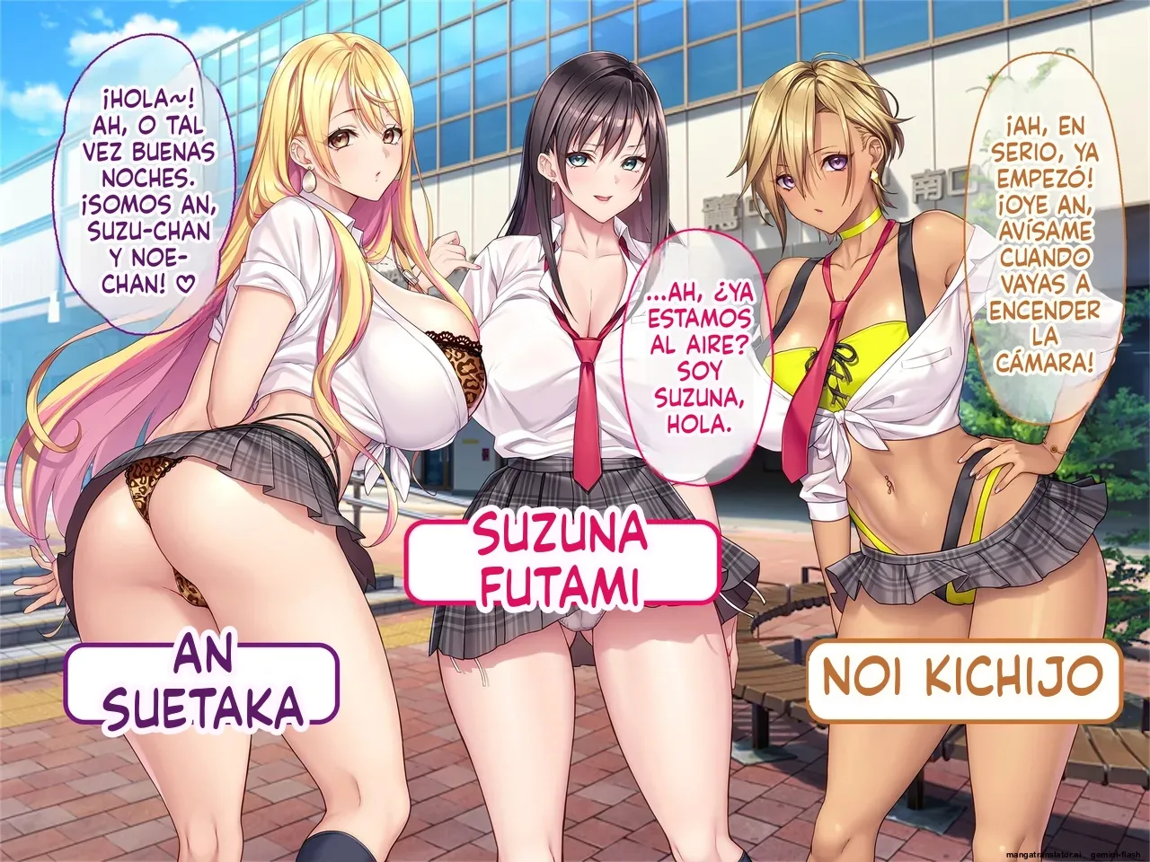 Otona wo name teru bitti na deka nyuu JK ga ozisann no aherase sekkusu de iki kyoutte gangi mari! haramase sennyou sei ona honiotiru!  MTL page 1 full