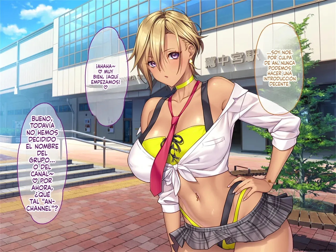 Otona wo name teru bitti na deka nyuu JK ga ozisann no aherase sekkusu de iki kyoutte gangi mari! haramase sennyou sei ona honiotiru!  MTL page 2 full