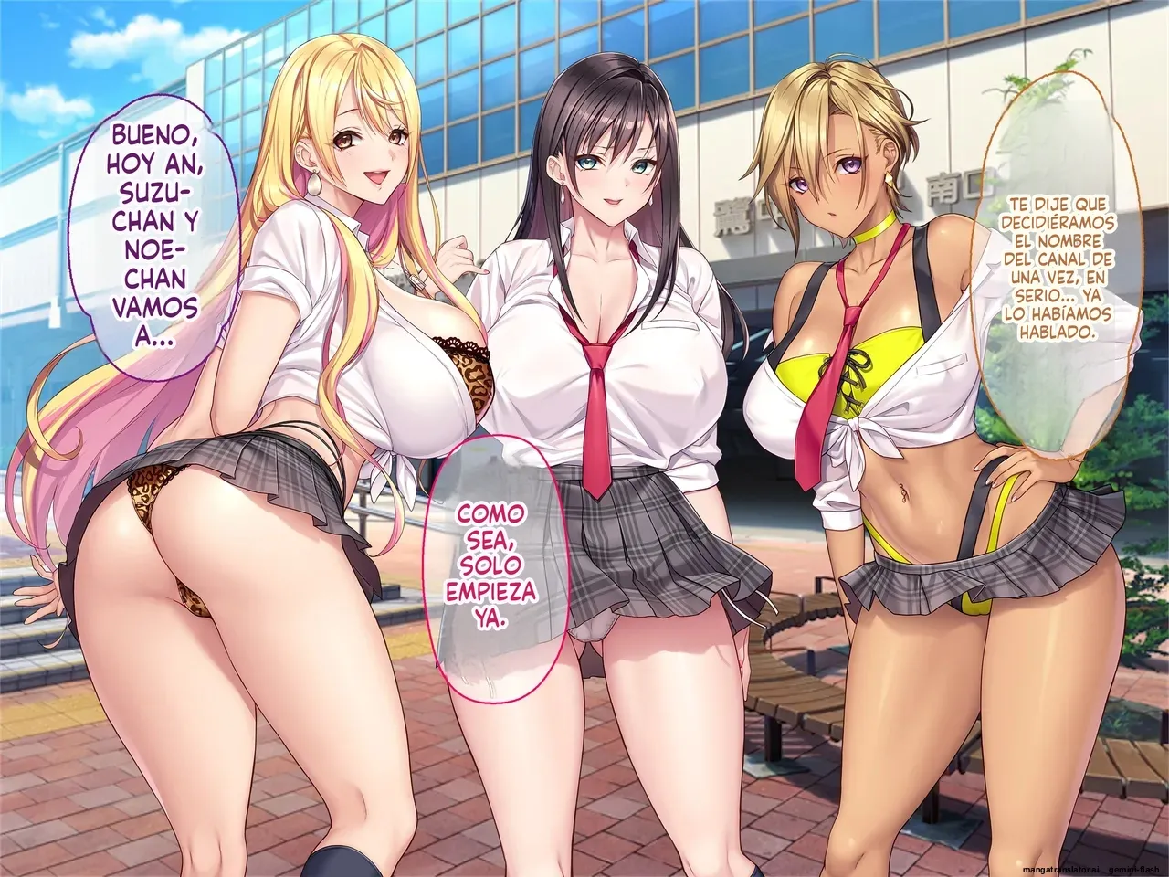 Otona wo name teru bitti na deka nyuu JK ga ozisann no aherase sekkusu de iki kyoutte gangi mari! haramase sennyou sei ona honiotiru!  MTL page 3 full