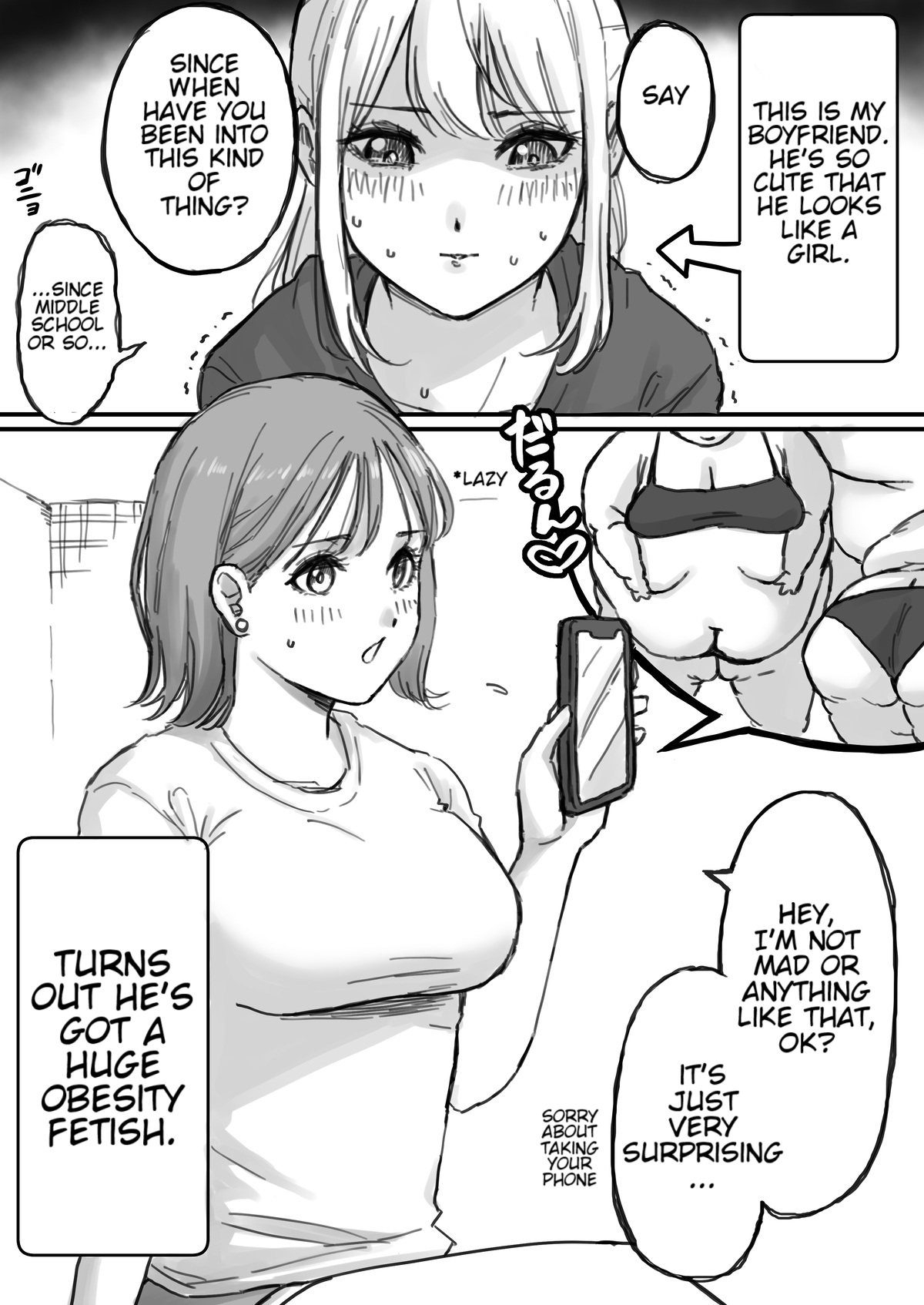 My Femboy Boyfriend has a Fat Fetish page 1 full