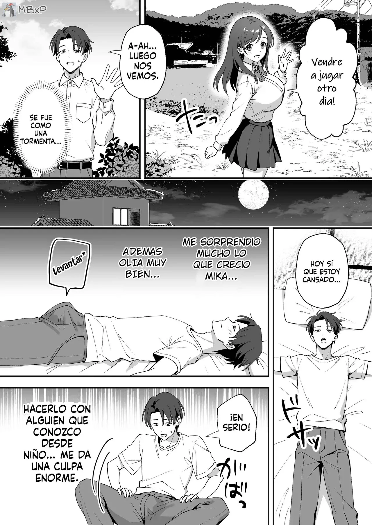 Inakamura no Seikatsu ~Seichou shita Osananajimi ga Yobai ni Kita node Nakadashi Sex shita Hanashi~｜La vida en un pueblo rural page 5 full