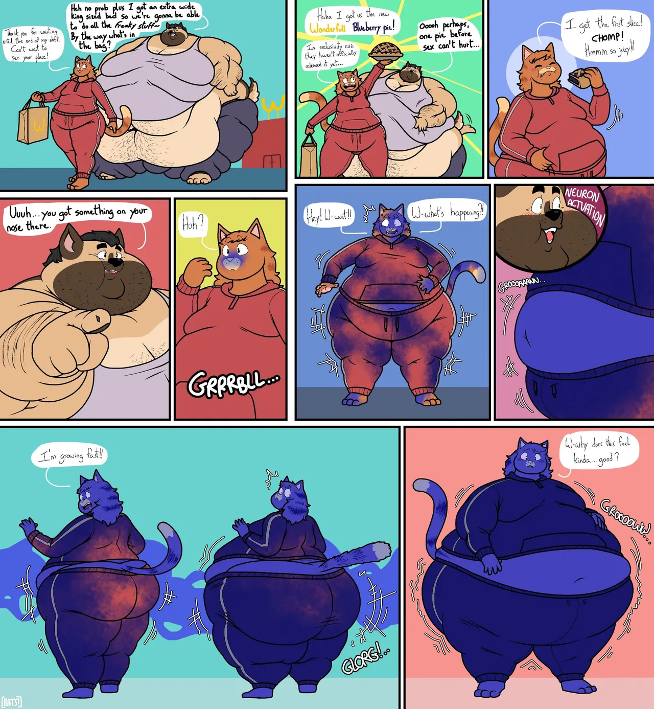 Dog, Cat and Berries by Batspid page 2 full