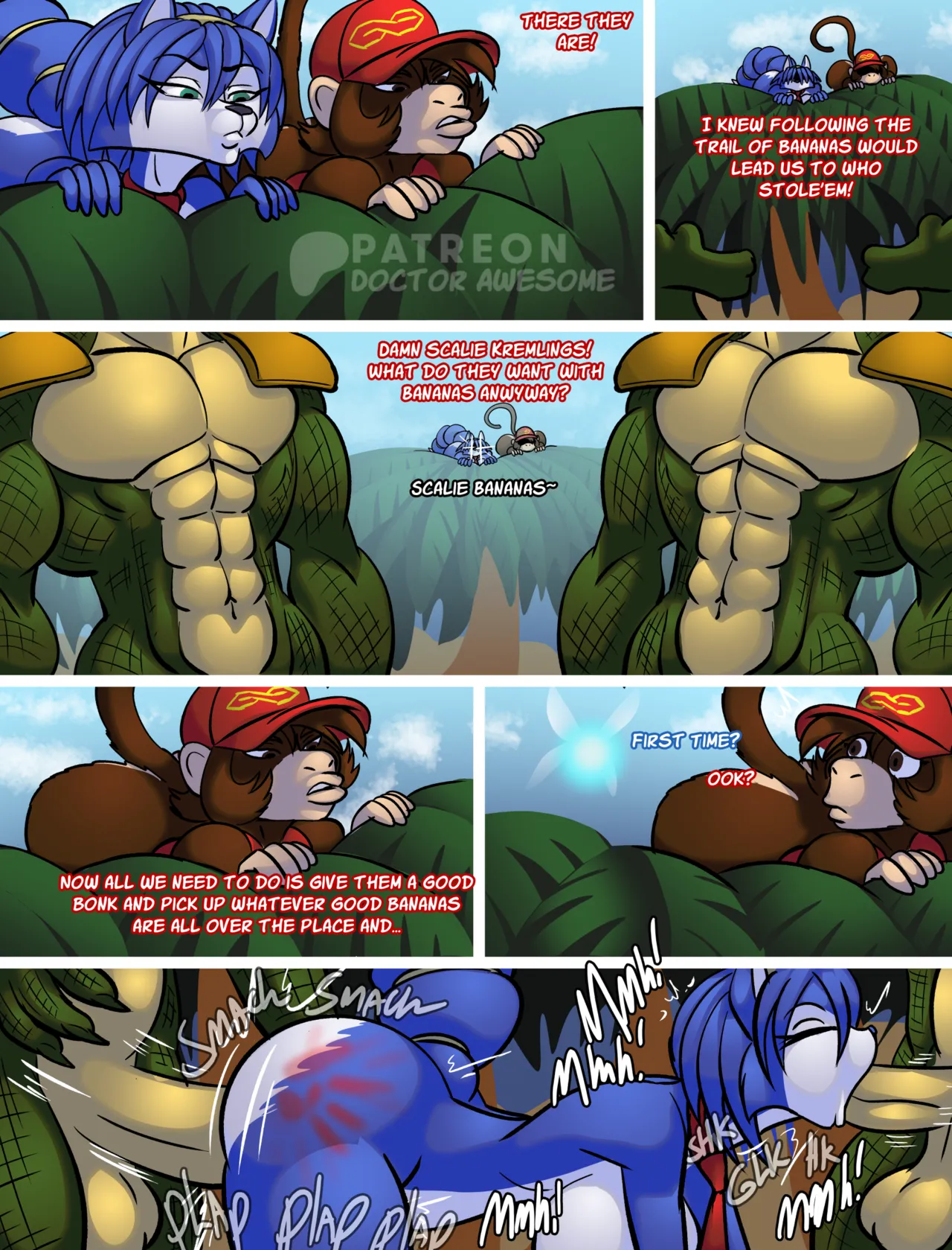Basque Comic: Krystal Fucks Up Donkey Kong Country page 3 full