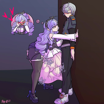 Caught Between a Gut and a Kabedon! cover