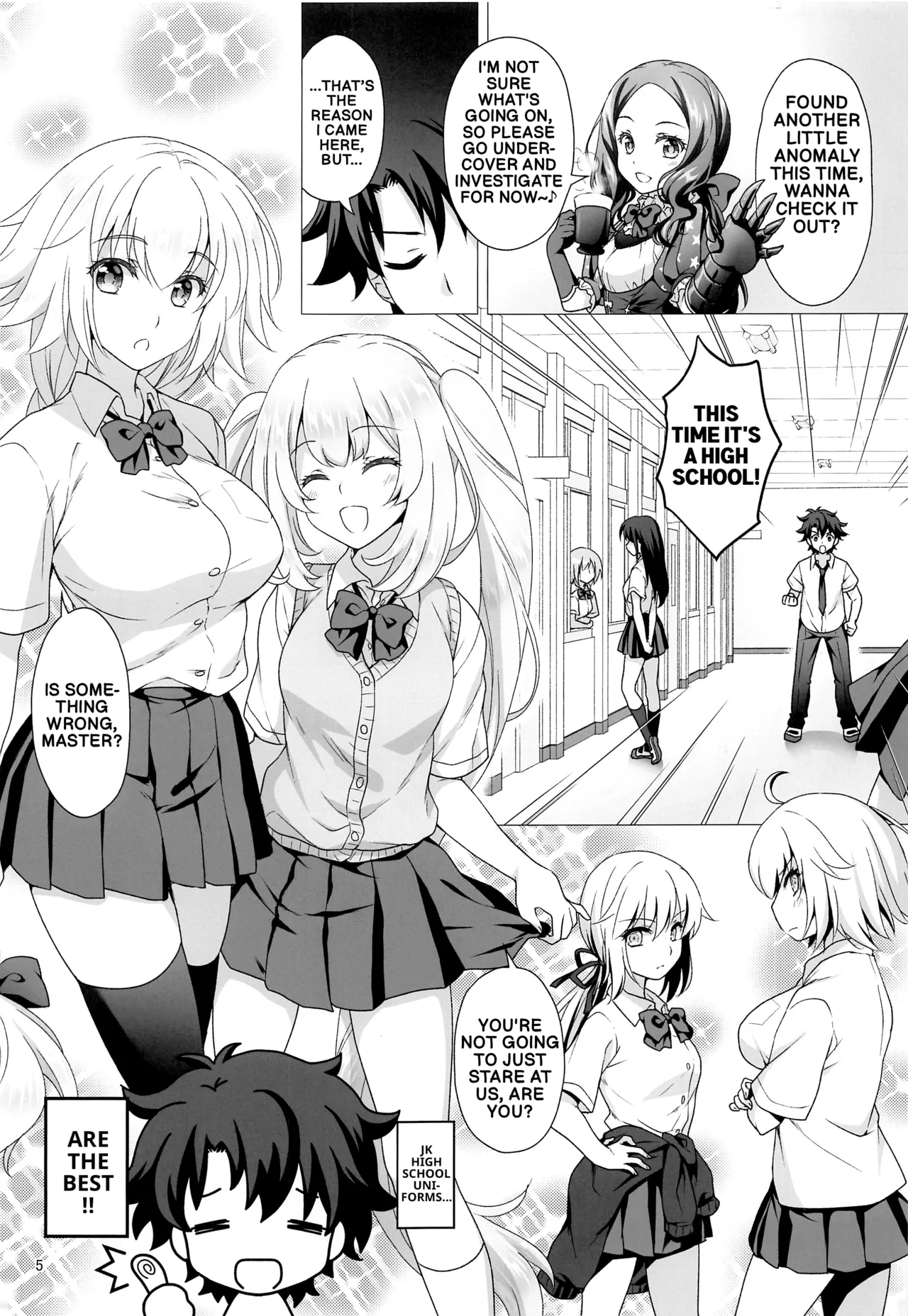 CHALDEA GIRLS COLLECTION Jeanne &amp; Marie high school uniform Sex-filled book page 4 full