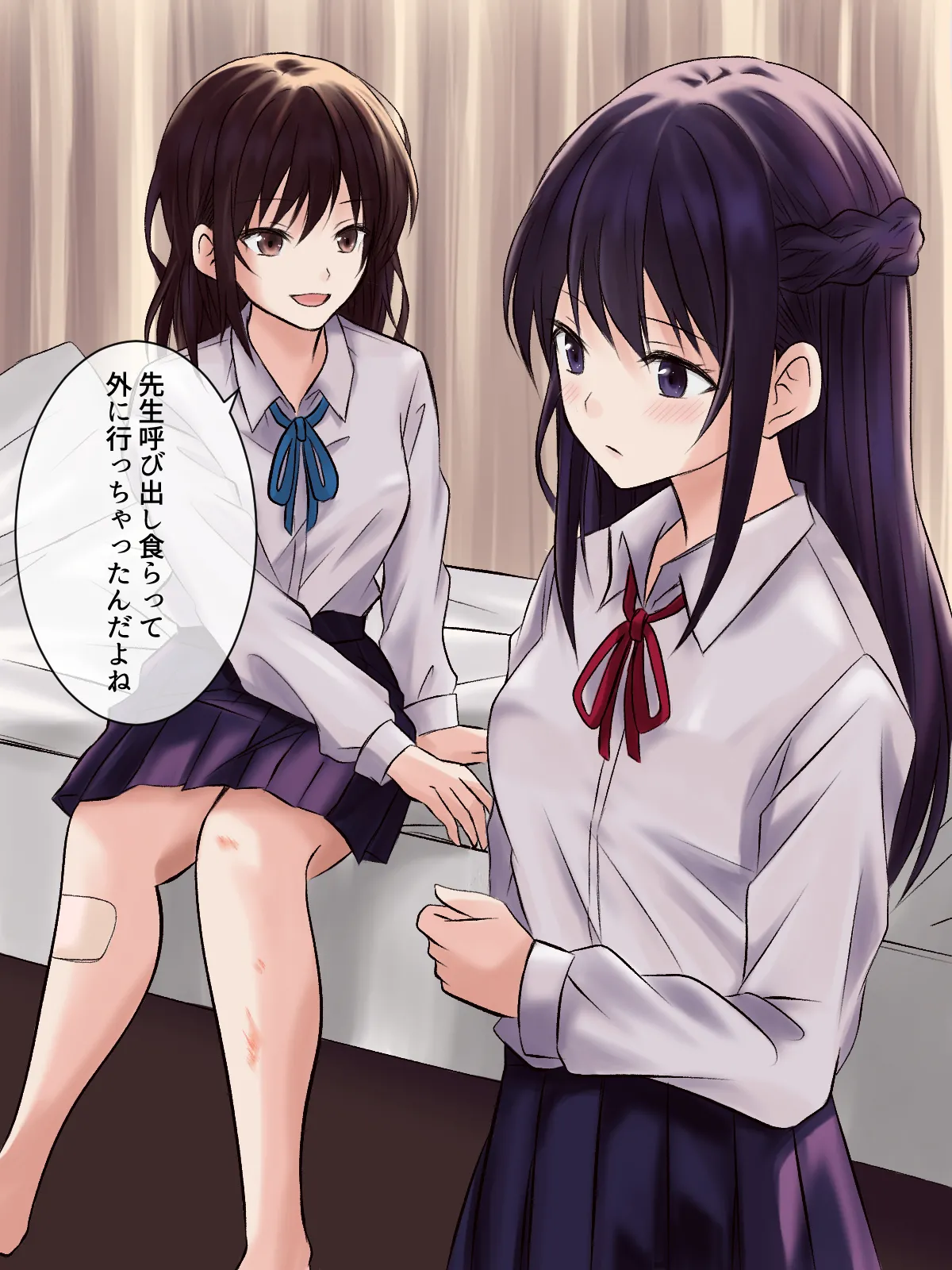 【tōkibi hatake de tsukamae te】akogare no sempai to hoken shitsu de yuri etchi page 6 full