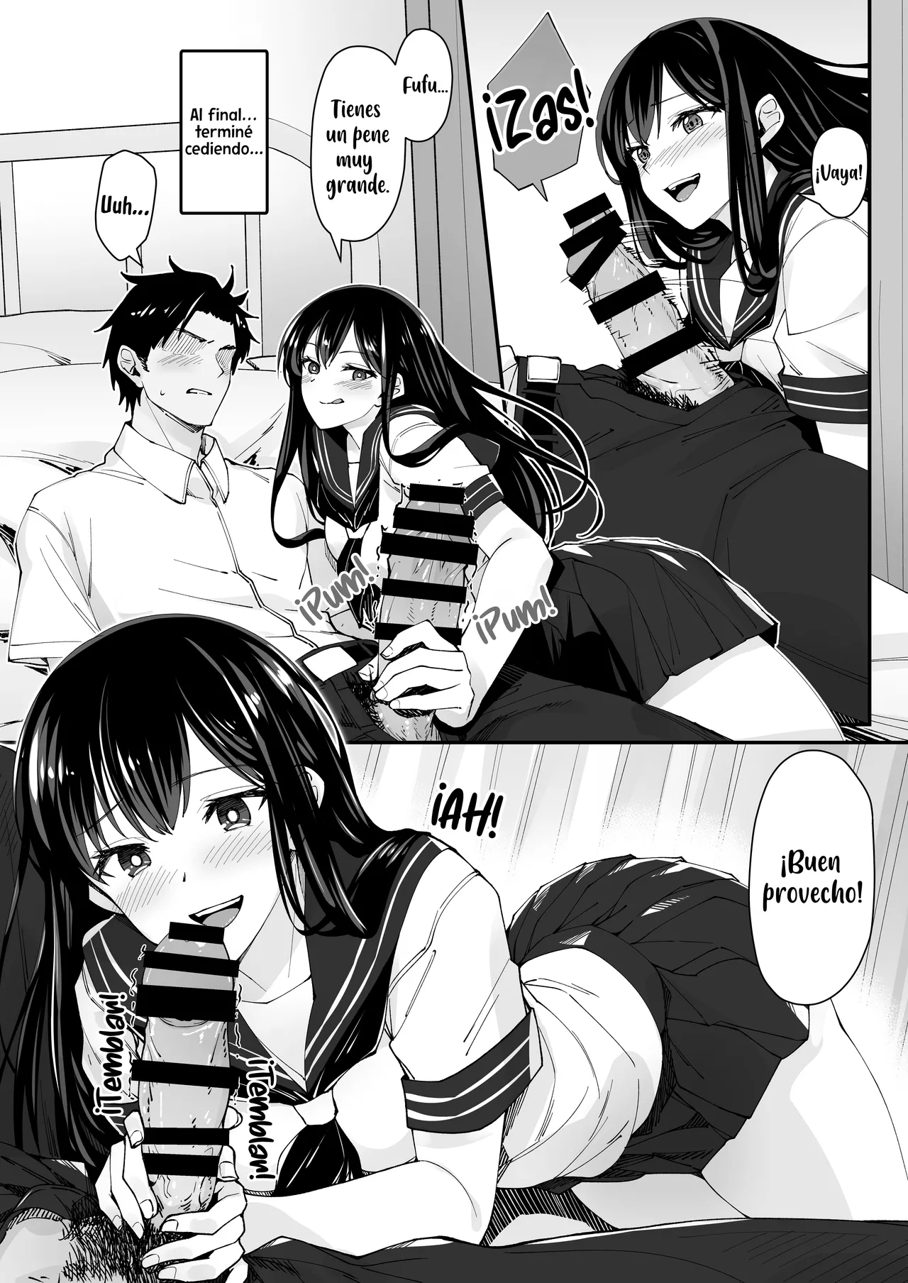 Kyokon Daisuki Tonari no Kurokami Gal｜A la gal que se sienta junto a mí le gustan los miembros grandes page 6 full