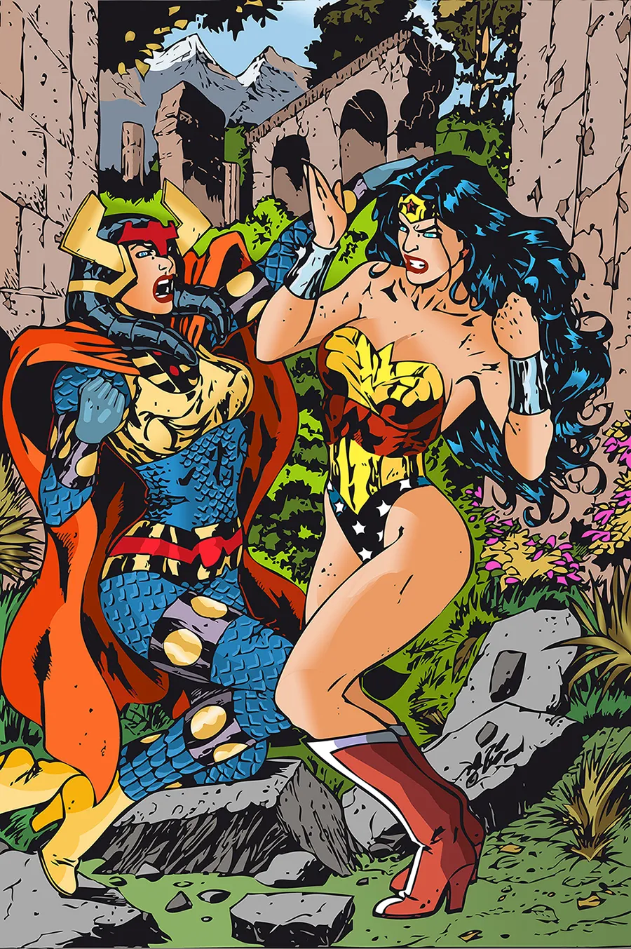 Wonder Woman and others artworks by Al Rio page 2 full