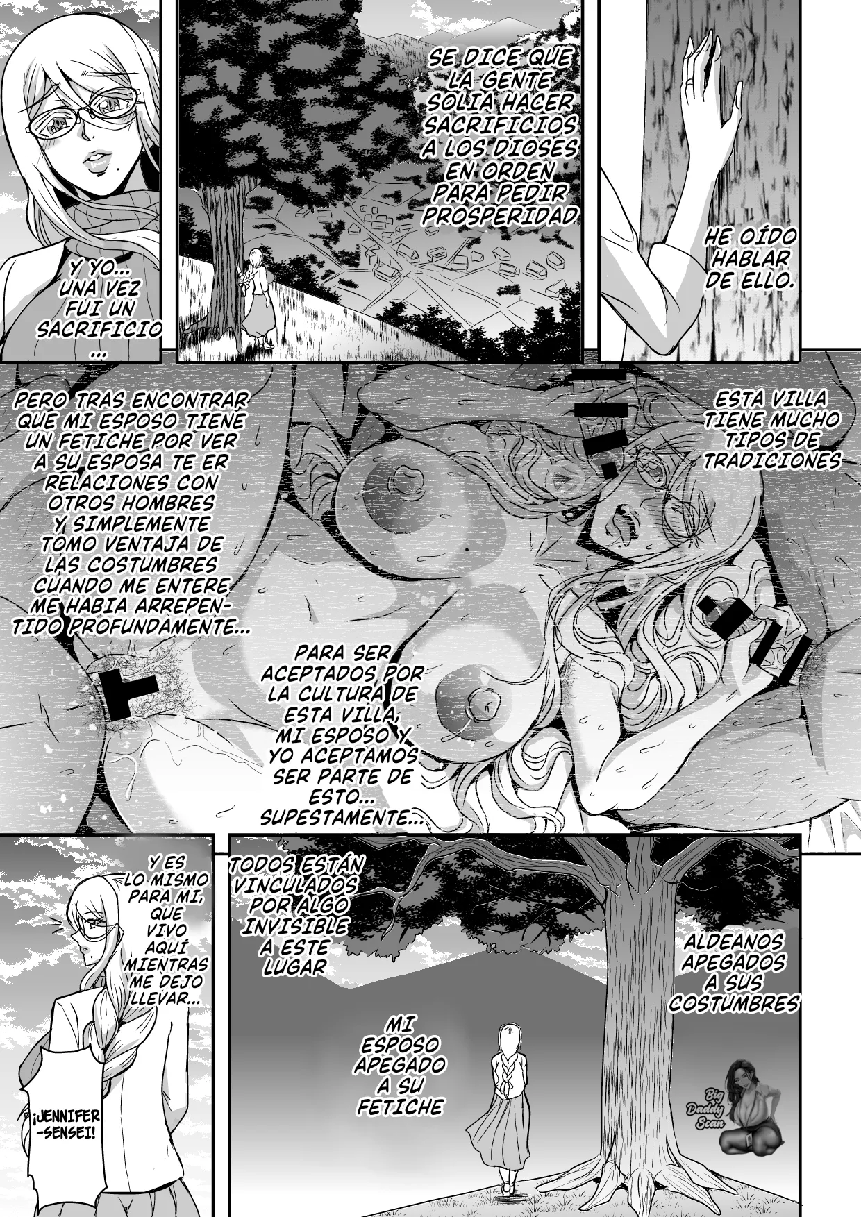 Bakunyuu Hitozuma Kinpatsu Gaikokujin Jokyoushi ga Mura no Inshuu de Kasshoku Shota no Fudeoroshi o Suru Hanashi｜La Historia Sobre Una Profesora Extranjera Rubia De Grandes Pechos Que Se Come A Un Shota Moreno Segun La Costumbre De Un Pueblo page 6 full