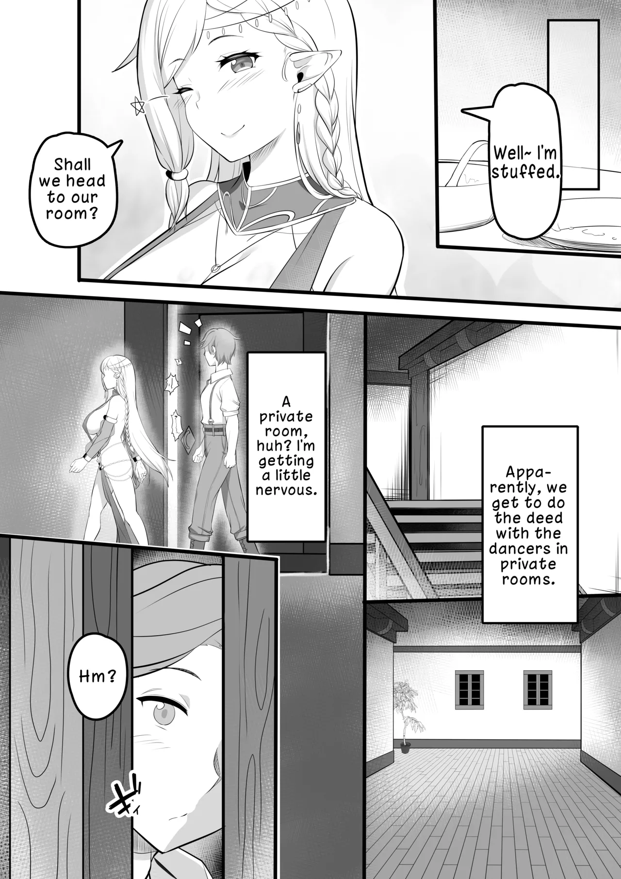 Odoriko Shoukan ni Ittara, Bijin Elf no Odoriko ga Ippai Shiboritotte Kureta Ohanashi | The Story of When I Went to a Dancer Brothel and a Beautiful Elf Dancer Milked Me Dry page 8 full