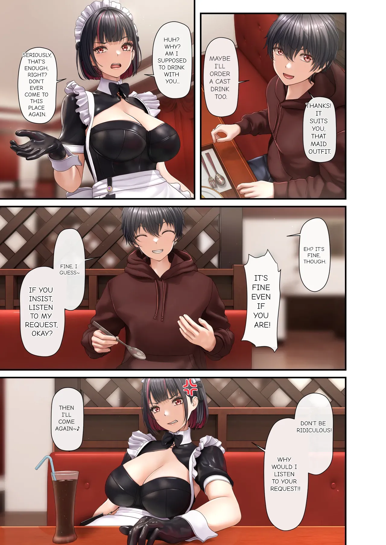 The Girl Sitting Next to Me Was a Maid Café Waitress—So I Made a Lewd Request, Only to Have Her Turn the Tables and Take Control of My Ejaculation page 7 full