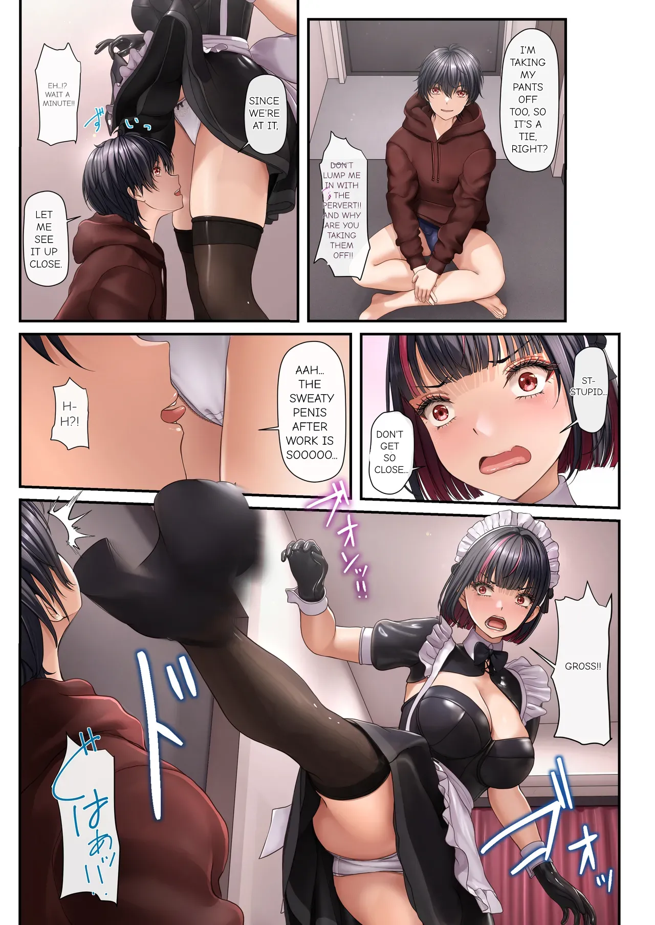 The Girl Sitting Next to Me Was a Maid Café Waitress—So I Made a Lewd Request, Only to Have Her Turn the Tables and Take Control of My Ejaculation page 9 full