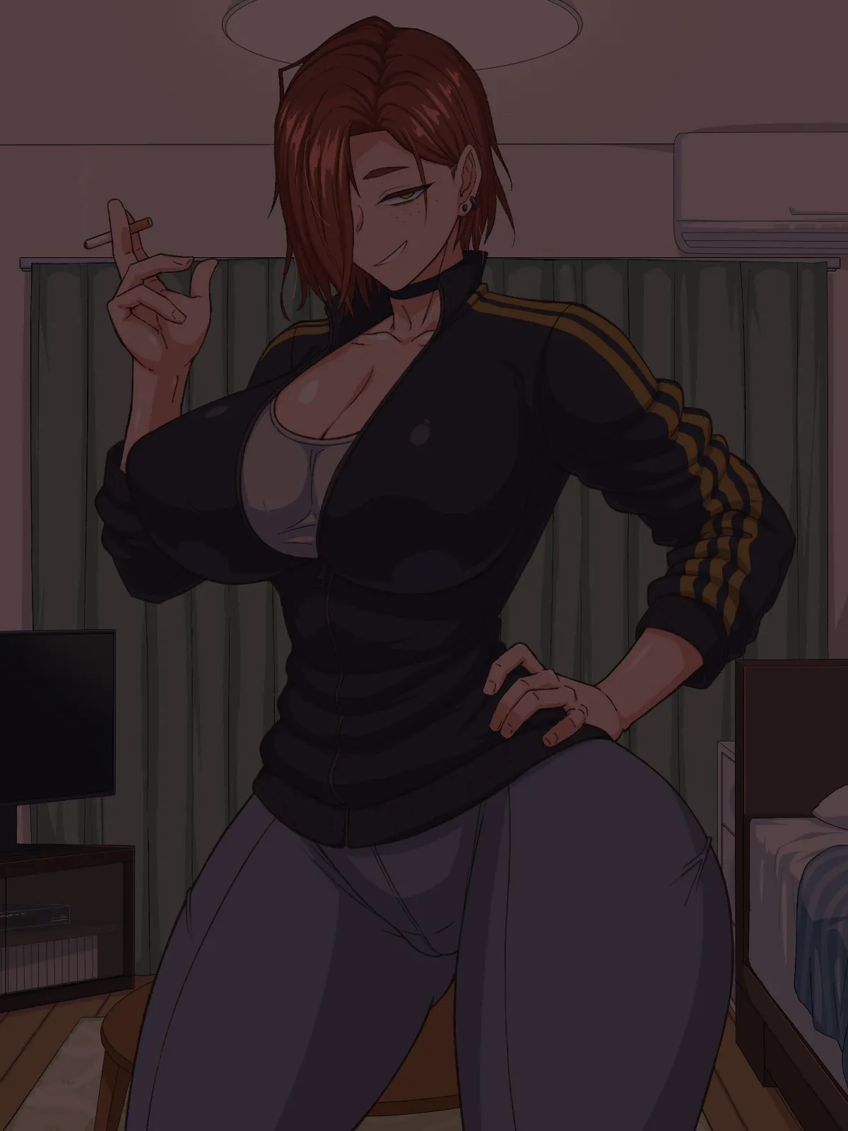 自堕落先輩（デカパイ）はなかなか出てイってくれない！ page 6 full