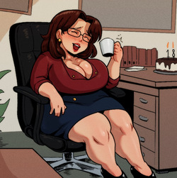Late birthday lesson with a shy, chubby teacher got a little out of hand…