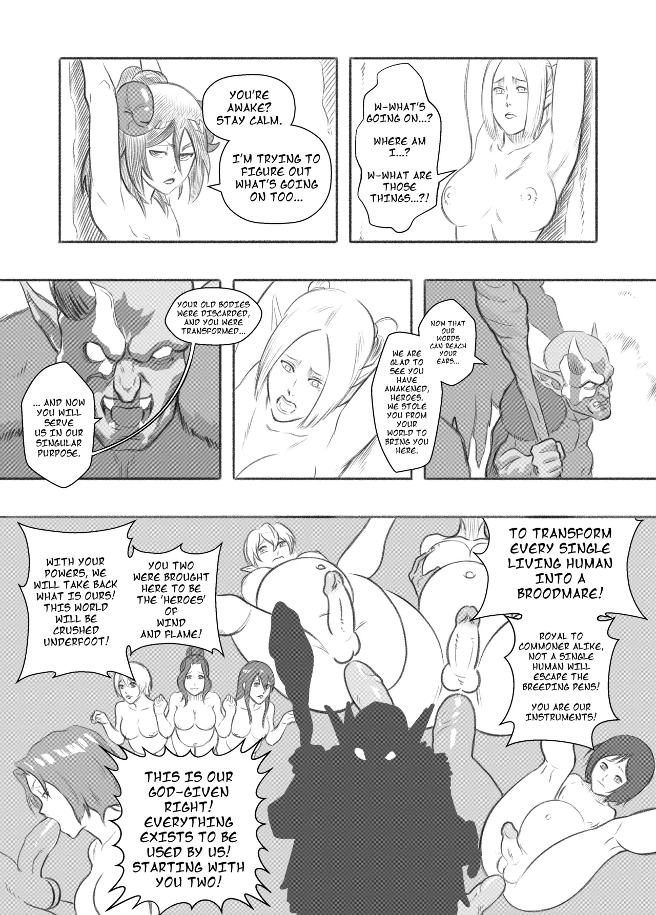 Reincarnated Into Another World As SEX SLAVES to Goblins And Now We Fight for Them - page 9 full