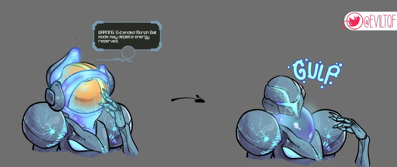 Dark Samus x Morph Ball page 2 full