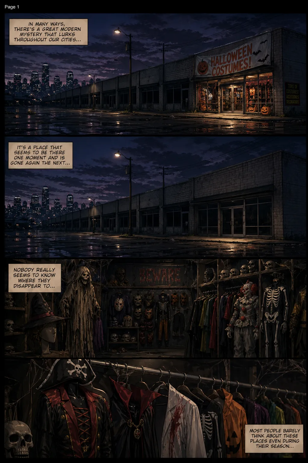 The Wandering Costume Shop - Frank page 1 full
