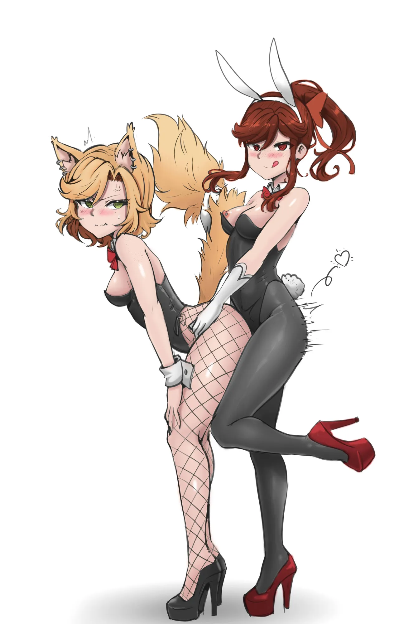 Kimono girl and wolf girl 4 page 8 full