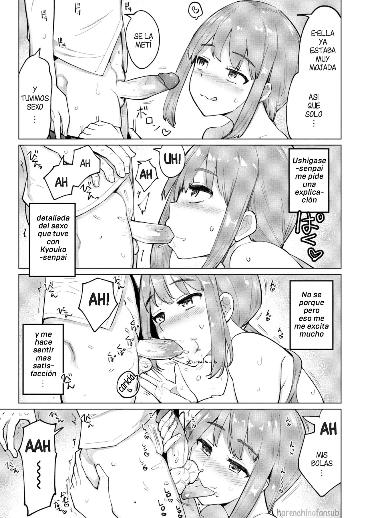 Kouhai Amayakashi Harem in Fuuki Iinkai  | Un Kouhai mimado por un Haren en el Comite de la Moral Publica page 9 full
