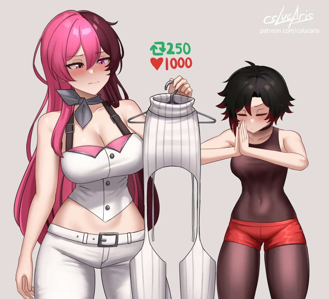 Rwby Neo and Ruby Virgin Destroyer outfit page 1 full