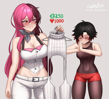 Rwby Neo and Ruby Virgin Destroyer outfit cover