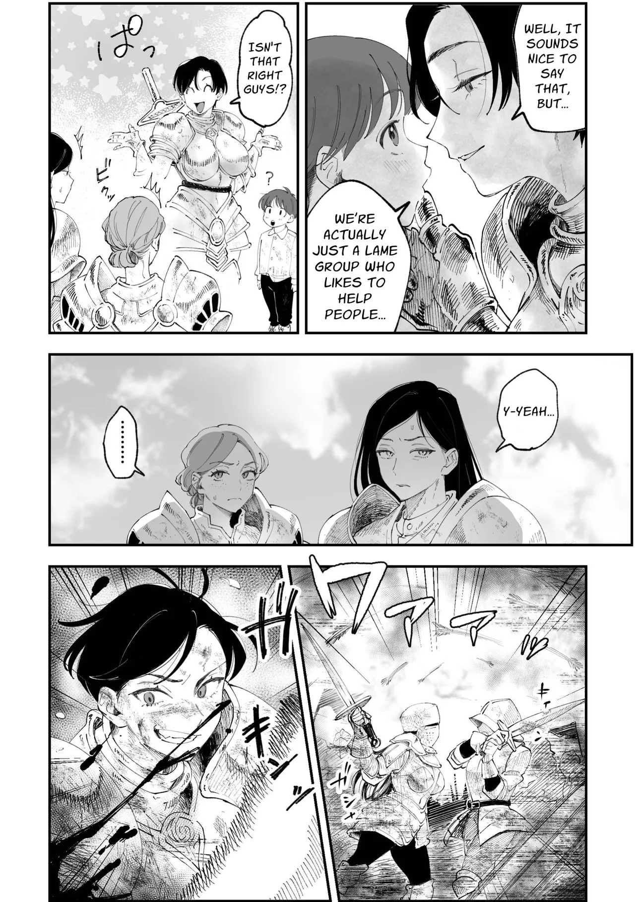 Warui Onna Kishi ga Kawaii Otokonoko o Rape Shichau Hanashi | A story about a bad female knight who rapes a cute boy page 3 full