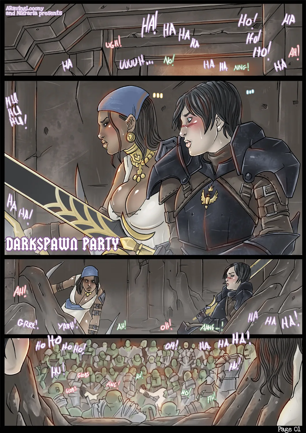Darkspawn Party page 1 full