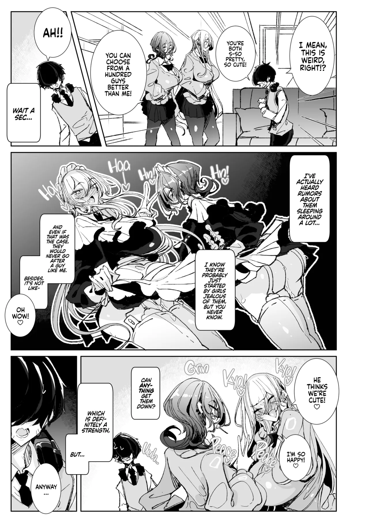 Ja, Kyou kara Otaku-kun wa Watashi-tachi no Karepitte Koto de! | Sorry, Nerd, but You're Our BF Now! page 9 full