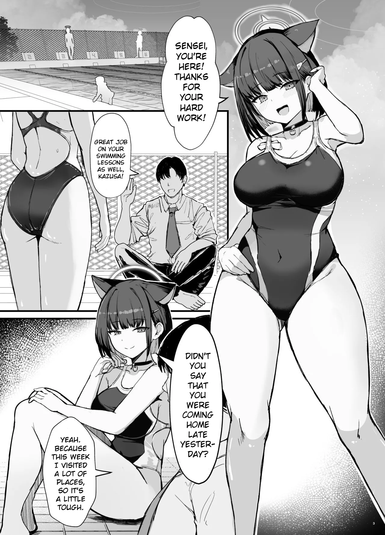 Kazusa to Houkago Mizugi Ecchi page 2 full