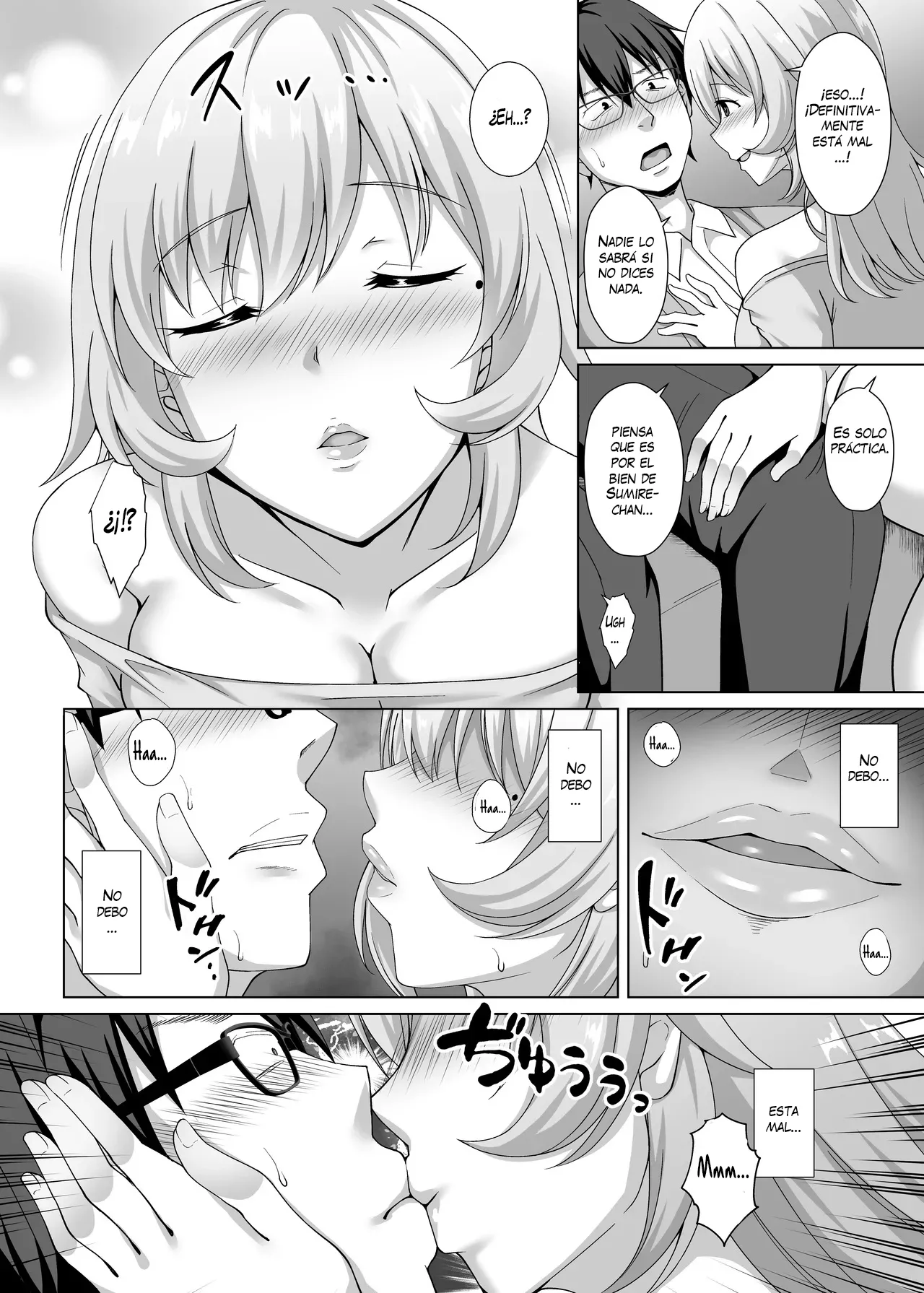 Kanojo no Ane ni Tabe rareru ~I Cup Bakunyuu Seisokei Kouhai ni Semarare Kanojo ga Iru no ni Gyaku NTR Uwaki Koubi~｜Devorado por la hermana de mi novia ~Seducido por una chica de apariencia pura y pechos grandes, teniendo sexo de infidelidad y NTR inverso a pesar de tener novia~ page 9 full