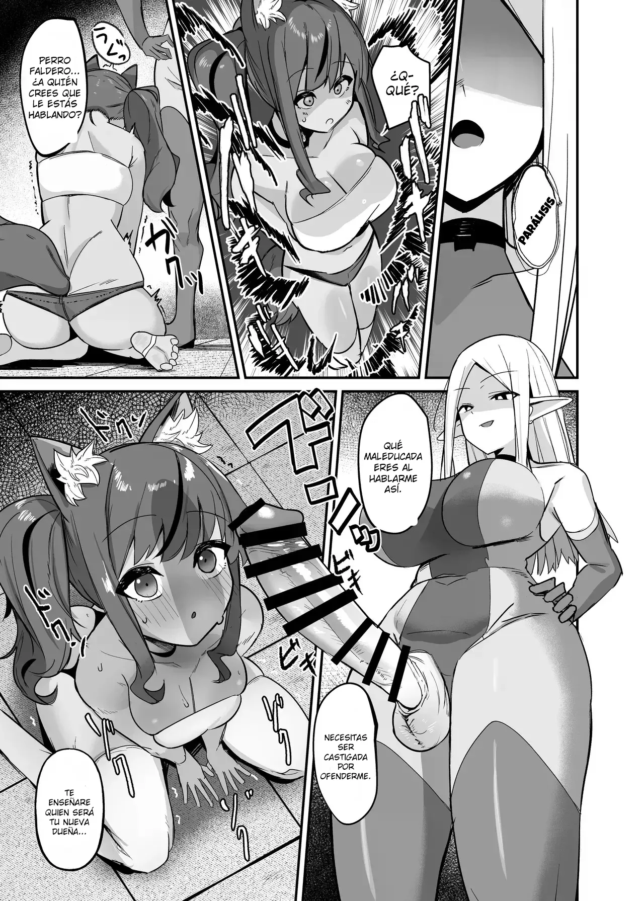 Otome Game no Akuyaku Reijou ni Tensei Shitara Ura Settei de Futanari deshita ~Ch. 4~｜Reencarné en un Juego Otome como una Futanari en una Ruta Secreta ~Cap. 4~ page 9 full